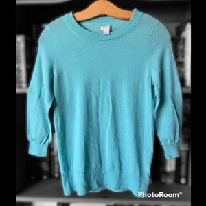 Mint Green J.Crew Merino Wool Sweater-S
